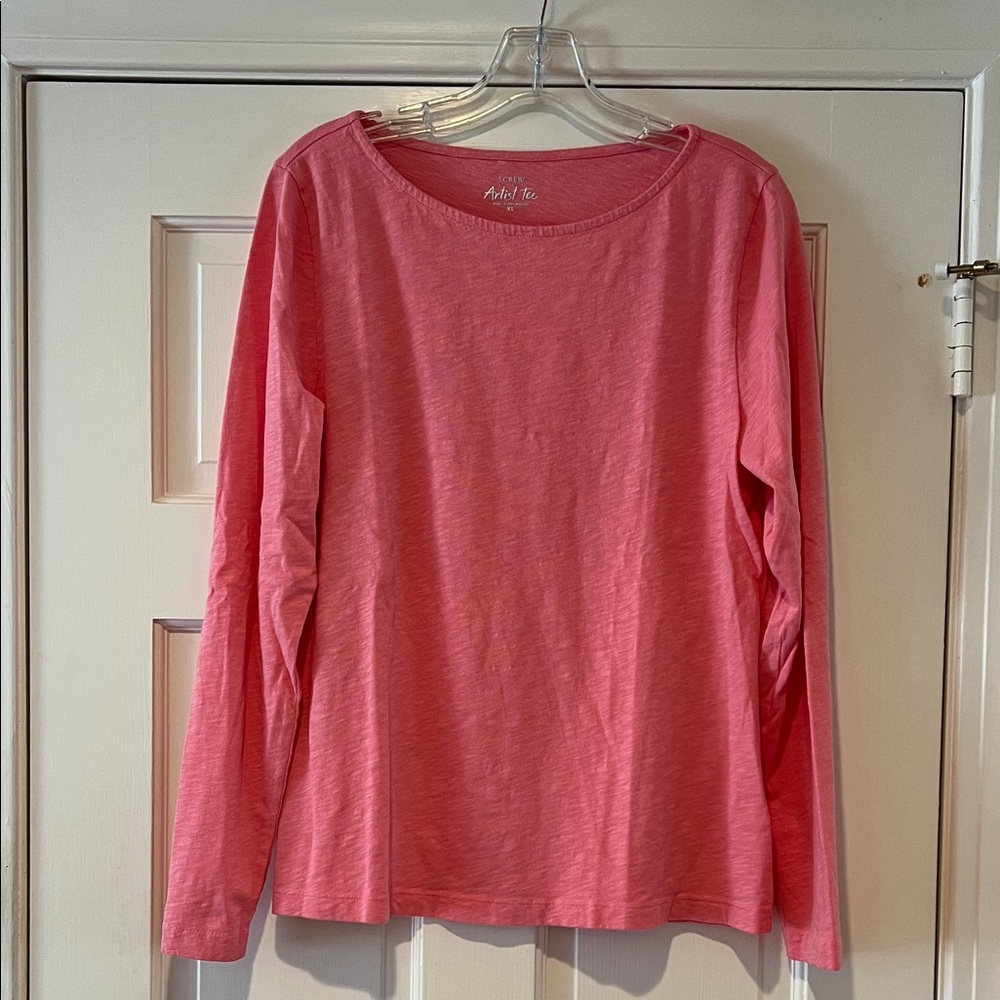 J. Crew Artist Tee in Vibrant Pink